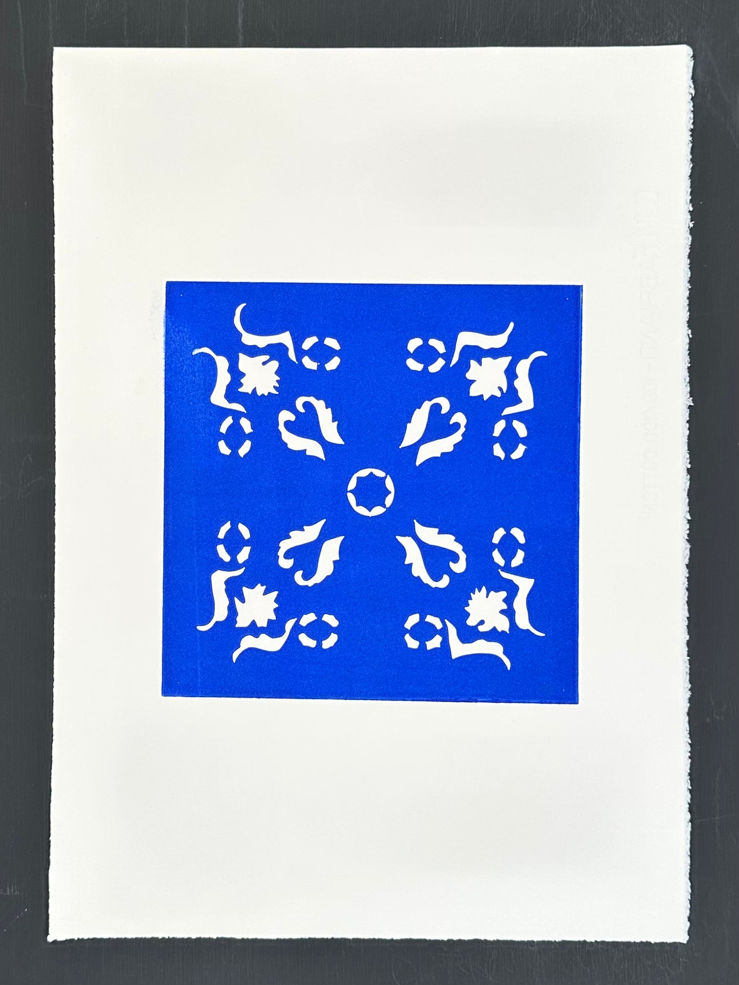 Stencil #4 in Blue