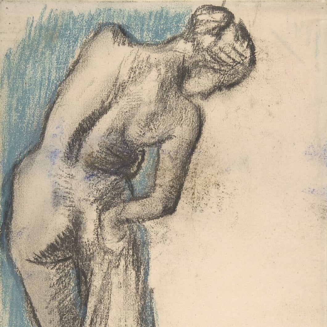 Woman drying after a bath